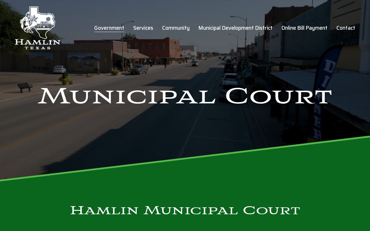 Hamlin record check source for Municipal Court hours and contact