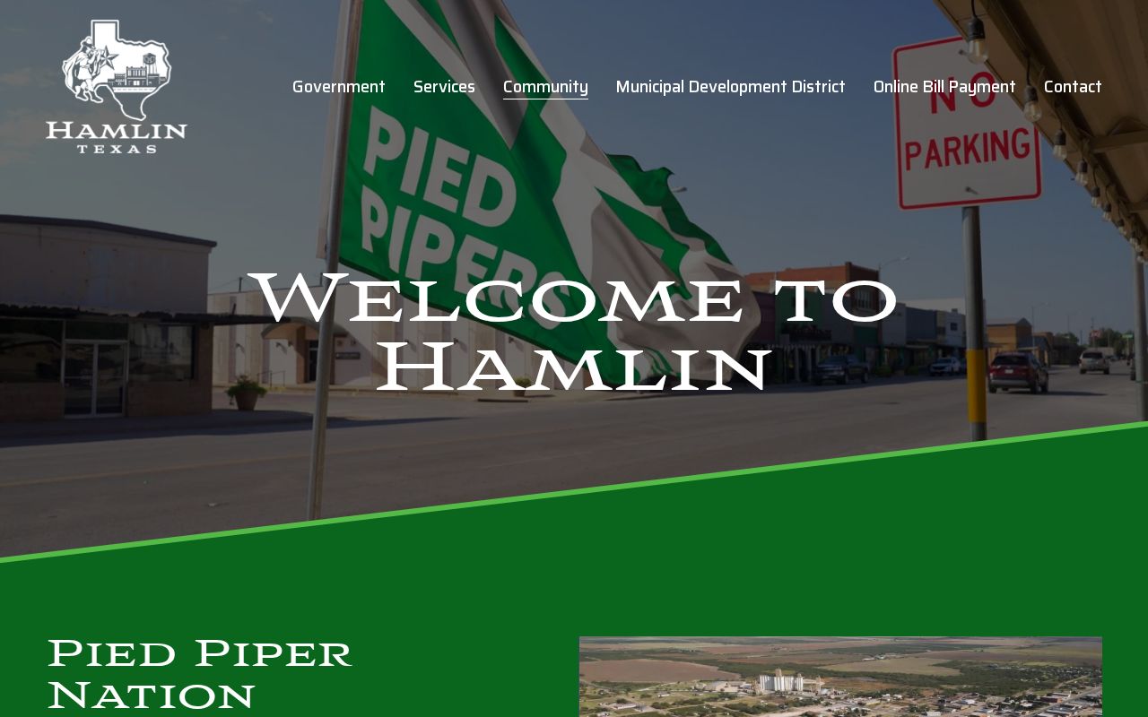 Hamlin record check local context from the official city welcome page