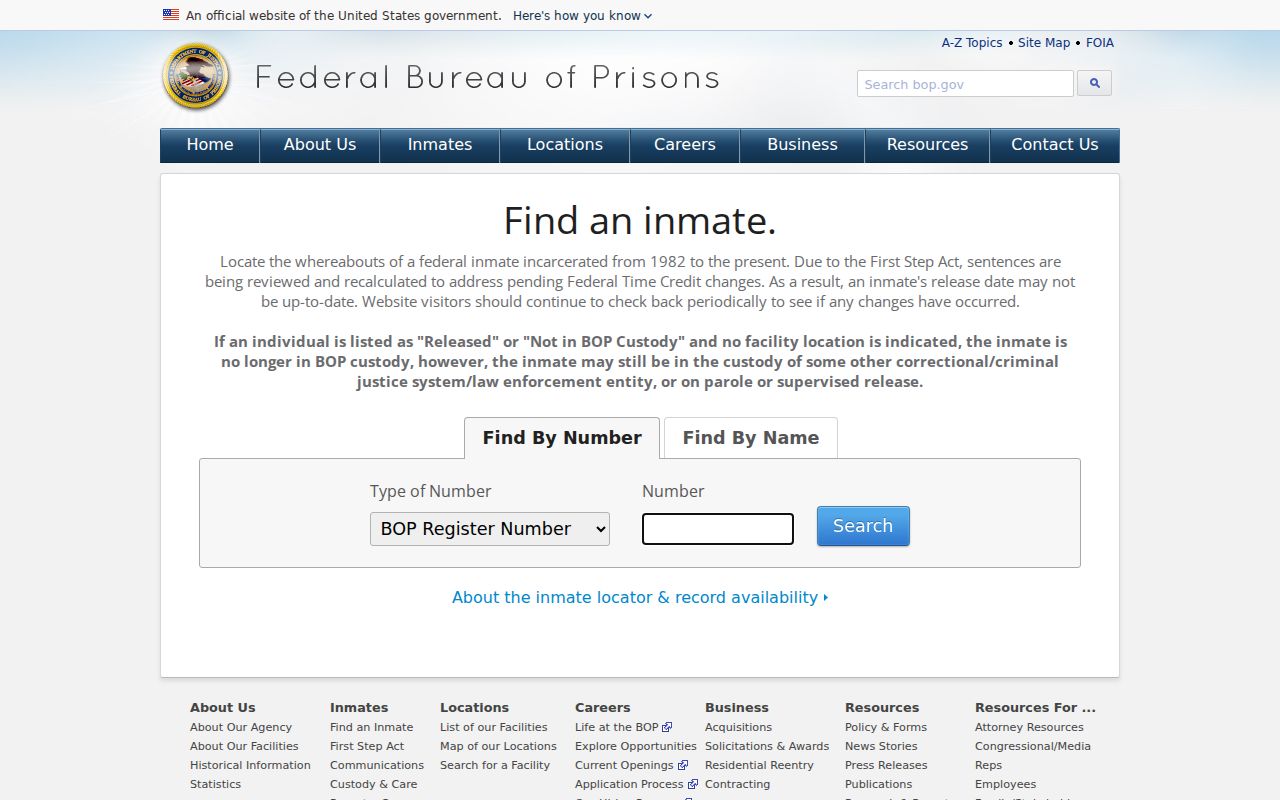 Jones County criminal records federal inmate locator